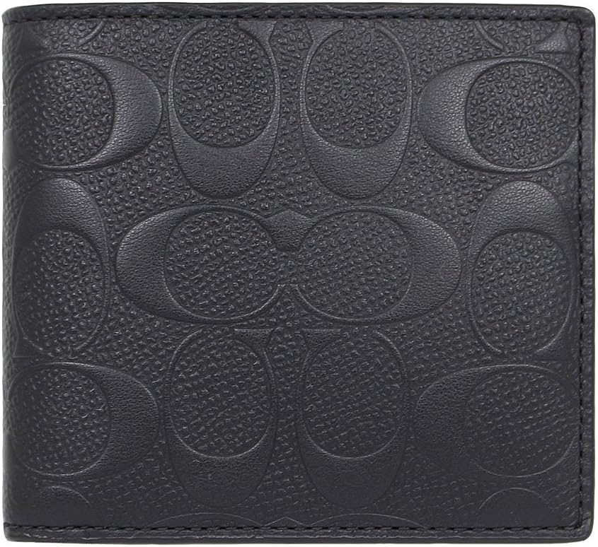 COACH Signature Men's Bi-Fold Wallet Black Barbados Ubuy