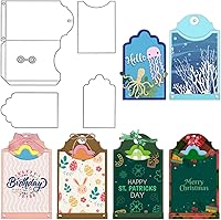 Vista 10 de Troqueles con Forma de Tarjeta 3D para Hacer Tarjetas, Juegos de Troqueles de Corte de Tarjetas de Regalo de Forma Rectangular, Troqueles de Banner