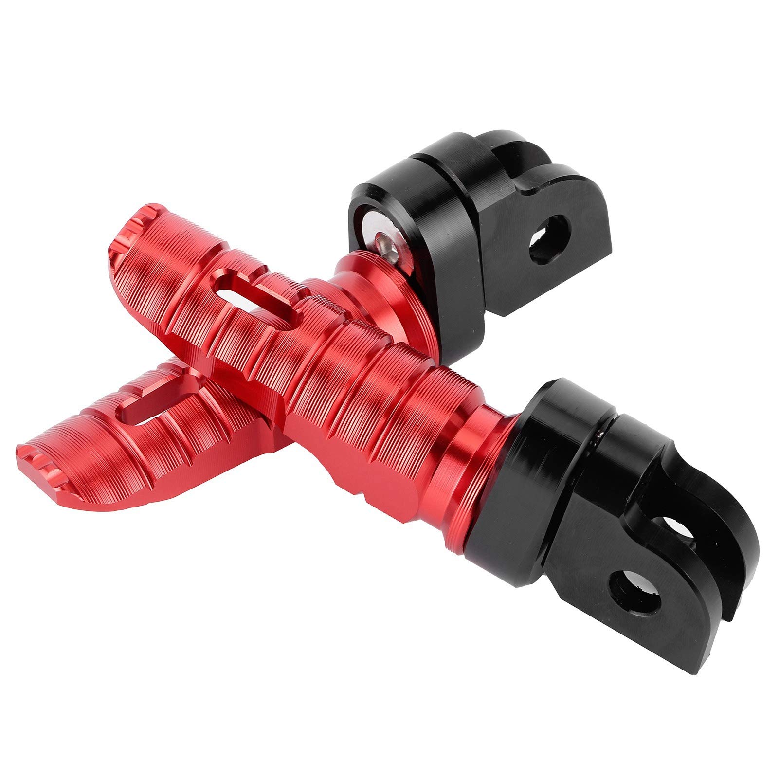Paires de repose-pieds avant de moto Yctze avant gauche droite pour MT-03 MT-25 MT-07 MT-09 R3 XJ6(rouge)