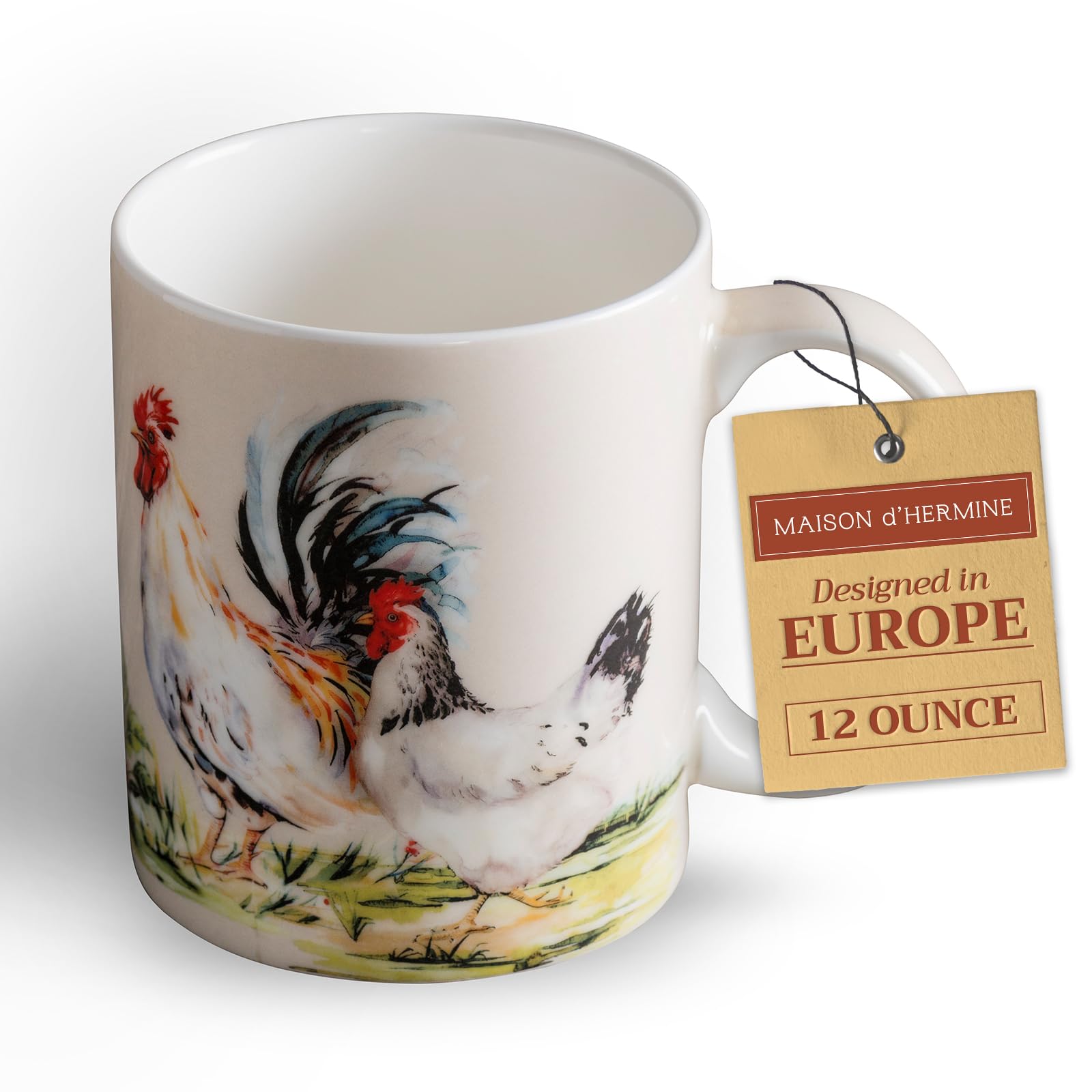 Maison d' Hermine Campagne Basse- Cour Coffee Mug 12 Ounce
