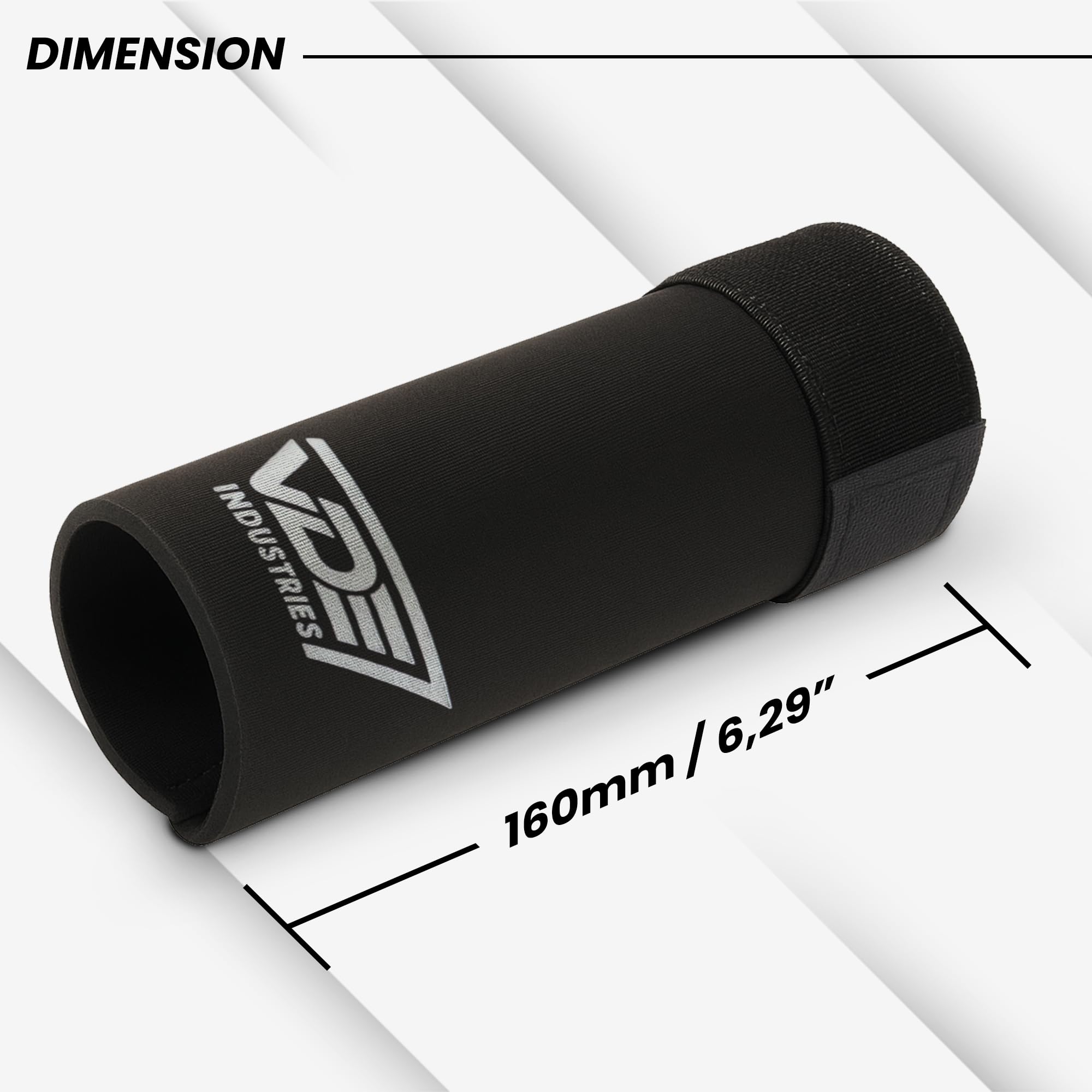 Protectores universales para horquilla de motocicleta, funda de neopreno negro de 6 pulgadas con ajuste de velcro, compatible con horquillas de 37 a 50 mm