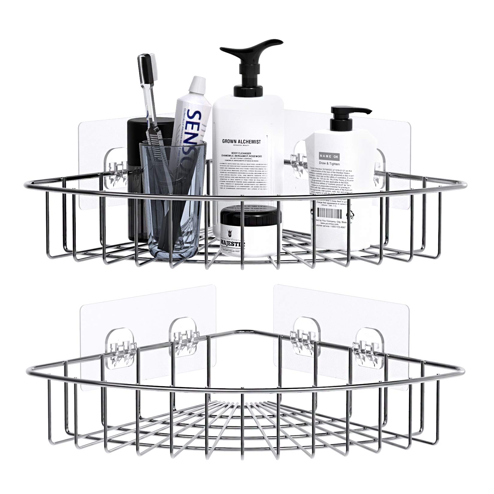 Buy ZriEy Adhesive Corner Shower Caddy, Bathroom Shelves, No Drilling
