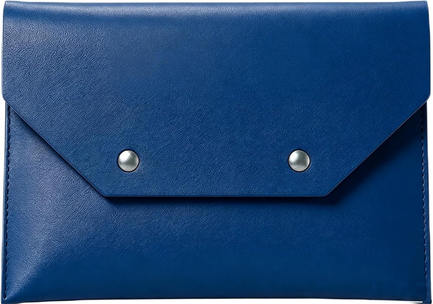 Leather Mahjong Card Clutch Holder Pouch, Protective Cover Case with Secure Closure, Pouch for Cards Mahjong Accessories, for Lover Playing Game Night, 8x6 Inch,Dark Blue