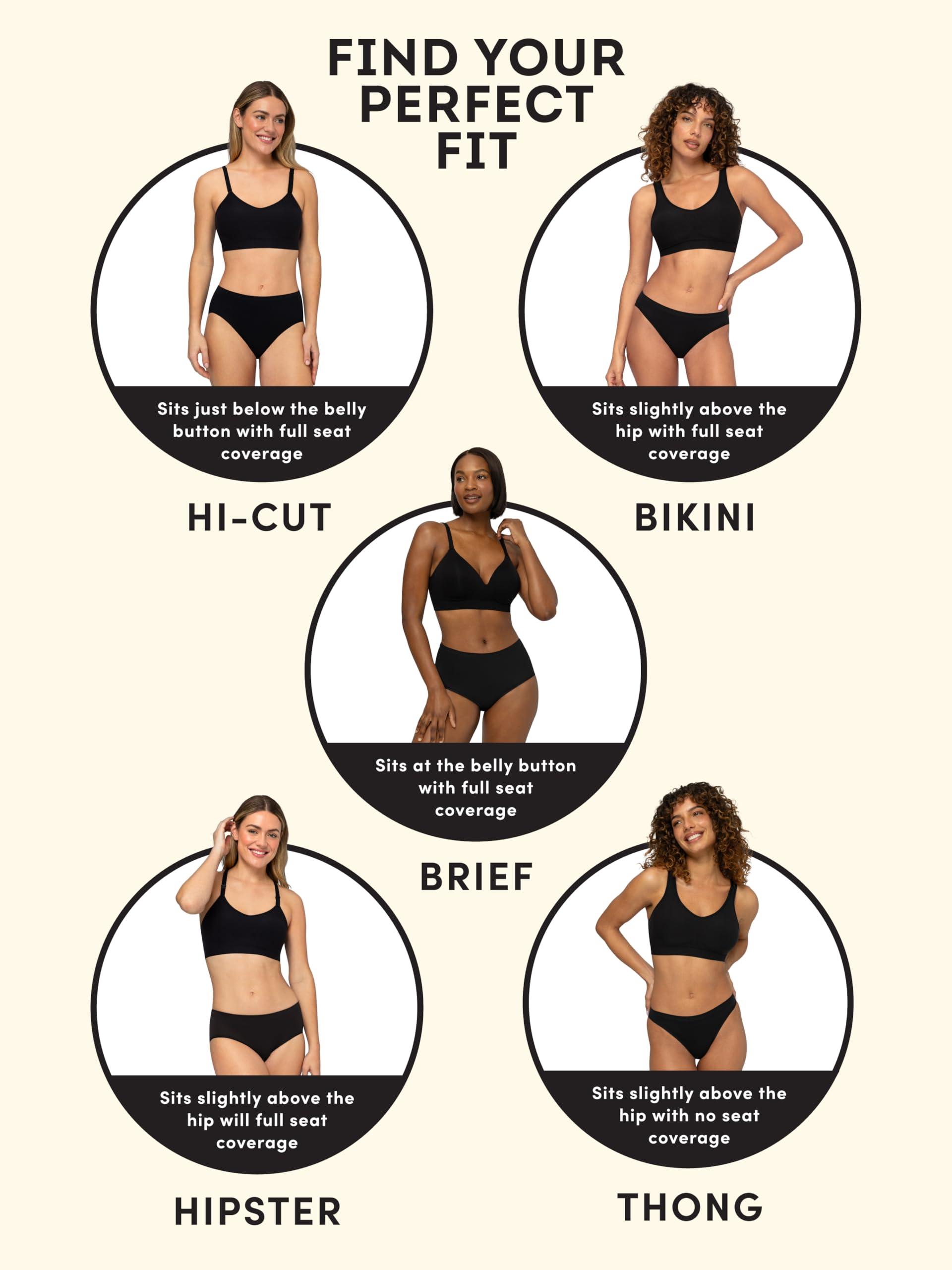 Fruit of the Loom Nahtlose Damenunterwäsche, tolles Stretch und Keine Slip-Linien, erhältlich in Übergröße, Bikini, 6er-Pack, neutrale Farben, 9