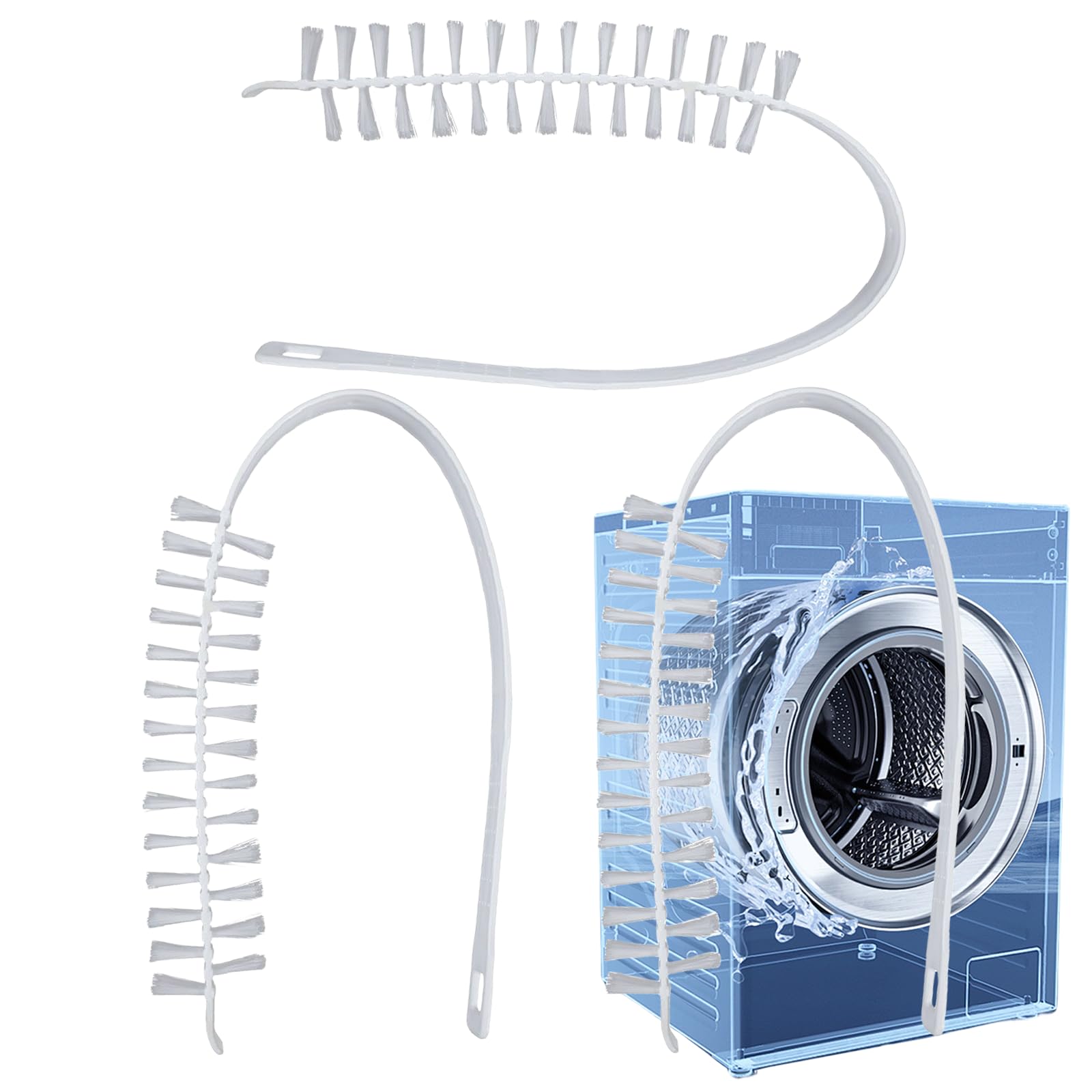 Washing Machine Cleaning Brush, Washing Machine Brush Washing Machine Cleaner Front Load Washer Cleaner Brush Load Washer Cleaner Drum Washing Machine Brush Washing Machine Cleaning Tools (3)