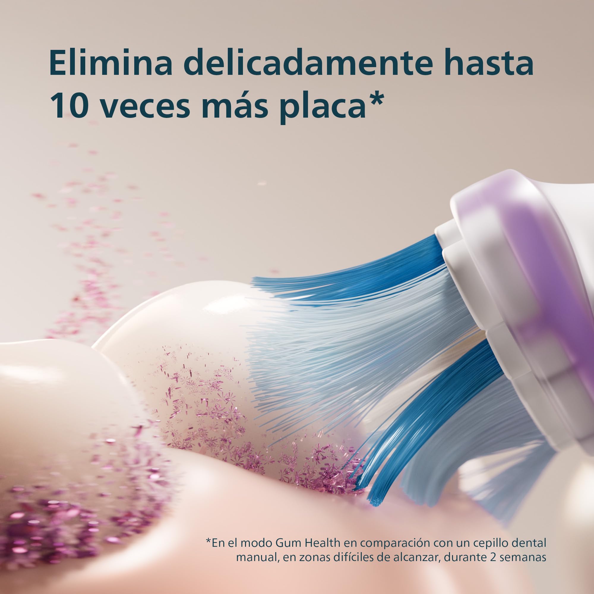 Cepillo eléctrico Philips Sonicare Serie 7100 - Tecnología Next Generation, sensor de presión, 12 ajustes, 21 días de autonomía, estuche con opción de carga, blanco y negro, pack doble, HX7429/04