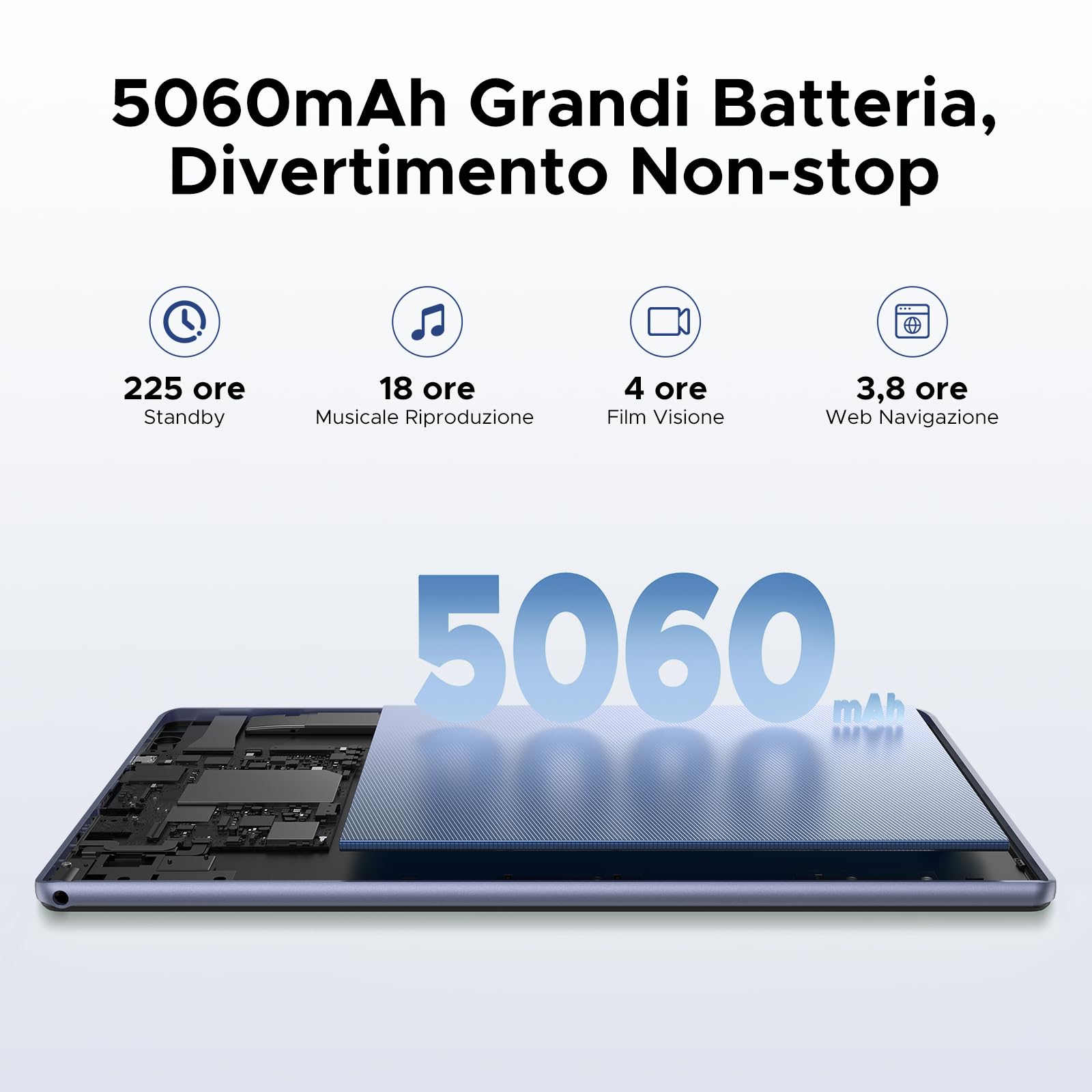 DOOGEE U10 Tablet 10 Pollici, Android 16 Tablet con Tastiera, 16GB RAM+128GB ROM (TF 2TB), WiFi 6, Widevine L1/5060mAh/8MP+5MP/BT5.0, Tablets con con Custodia, Mouse e Penna, Viola