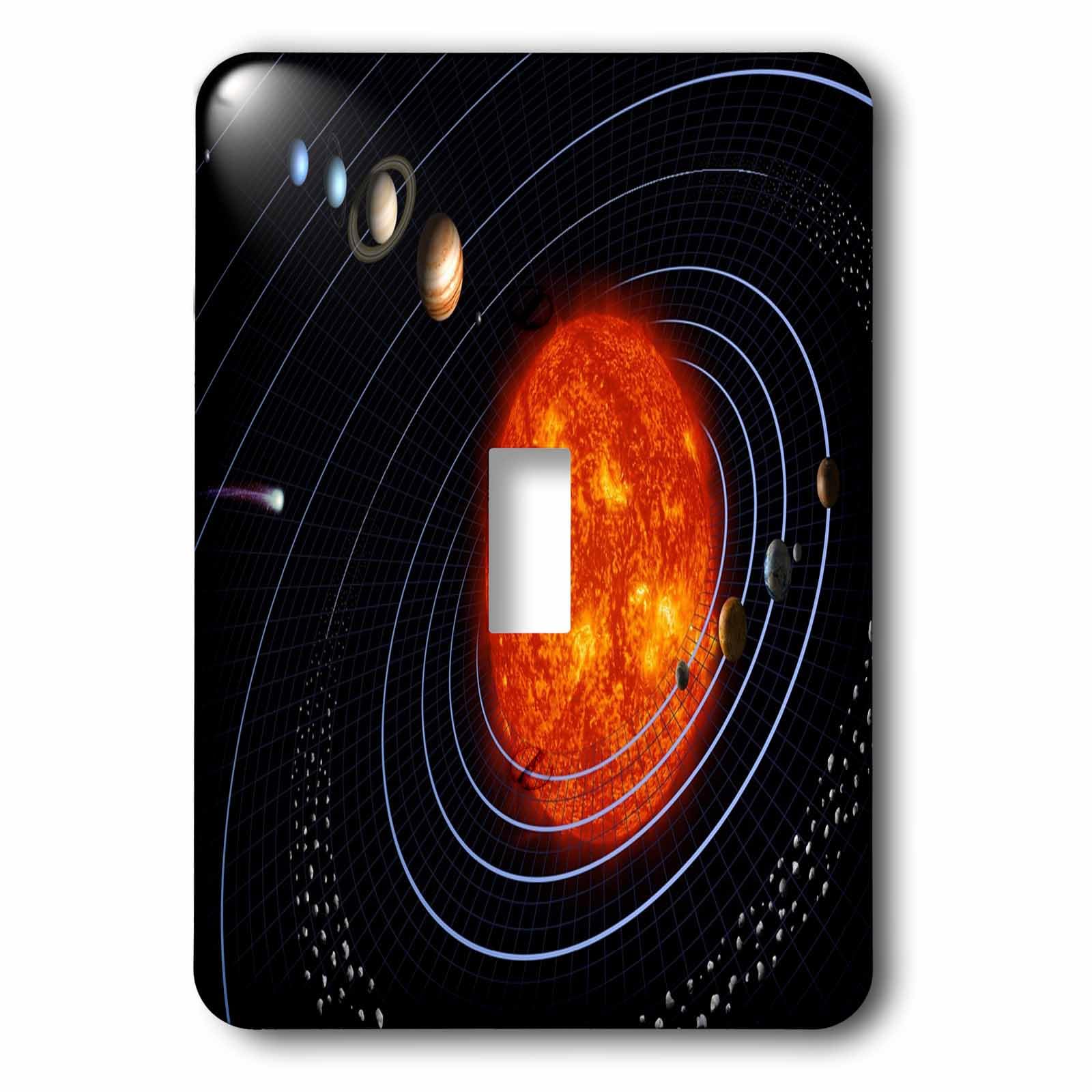 Interrupteur NASA système solaire 3dRose LSP_80606_1 décoration murale planète