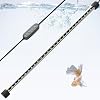 FEDOUR 38CM Submersible Aquarium LED Light, 24/7 Mode Fish Tank Light with Timer&10-Level Brightness, 3 Colors & 3 Lighting Modes Light for 40-55cm Fish Tanks [Energy Class F]