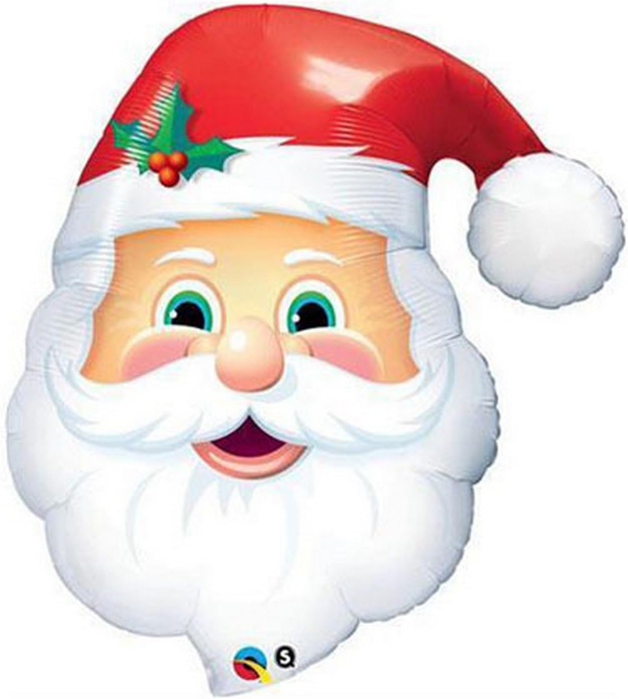 Jolly St. Nick Shaped Foil Balloon