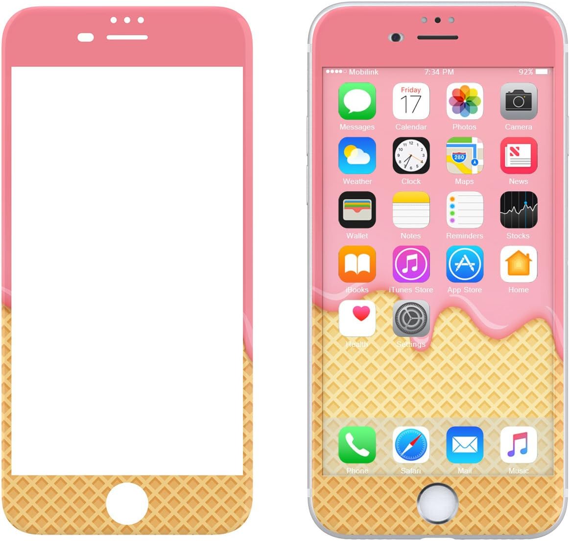 LUVVITT ARTOLOGY Tempered Glass Screen Protector for iPhone 7 Plus / 8 Plus - P005