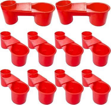 10 Pcs Bird Drinker Feeder Plastic Soda Pop Water Bottle Cup Pigeon Water Bottle Feeder for Cage for Chicken Pigeons Birds Plastics, 10pcs