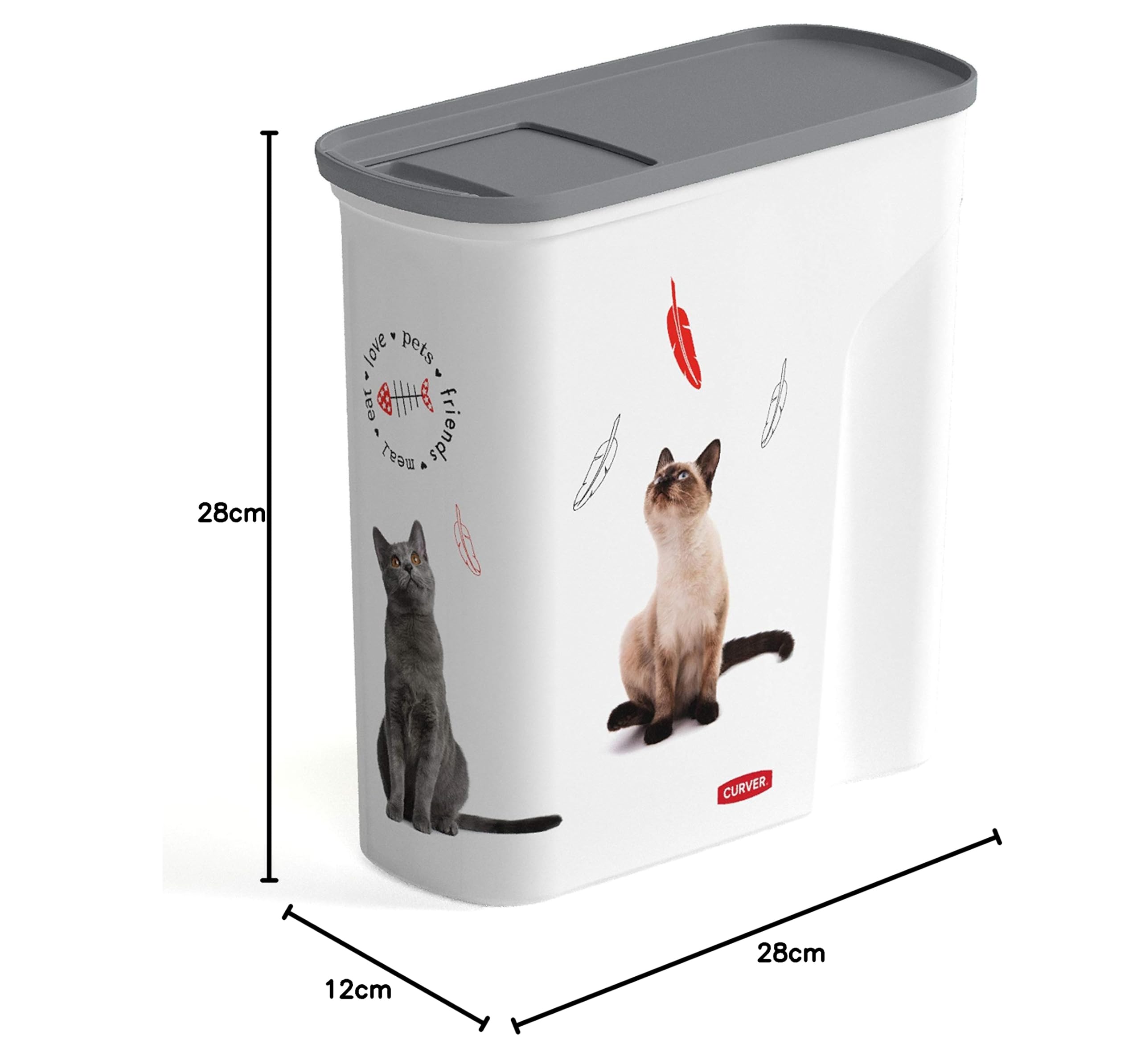 Boîte De Rangement Hermétique Pour Croquettes - 6L, 14L Ou 22L, Avec Bec Verseur, étanche à L'air Et Aux Moucherons