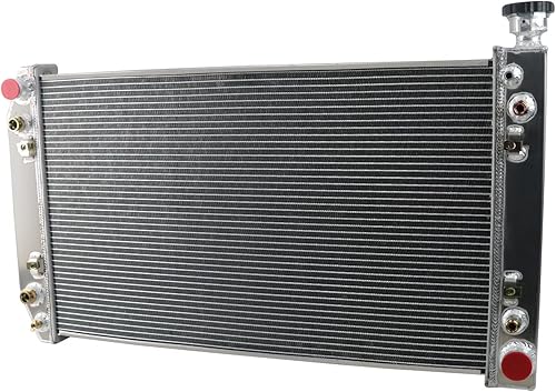 Miniatura 5 de AluRadiador Radiador de aluminio para Chevy GMC CKVR 1500 2500 3500 Suburban Blazer 5.0L 5.7L V8 4.3L V6 3 filas de radiadores de flujo cruzado