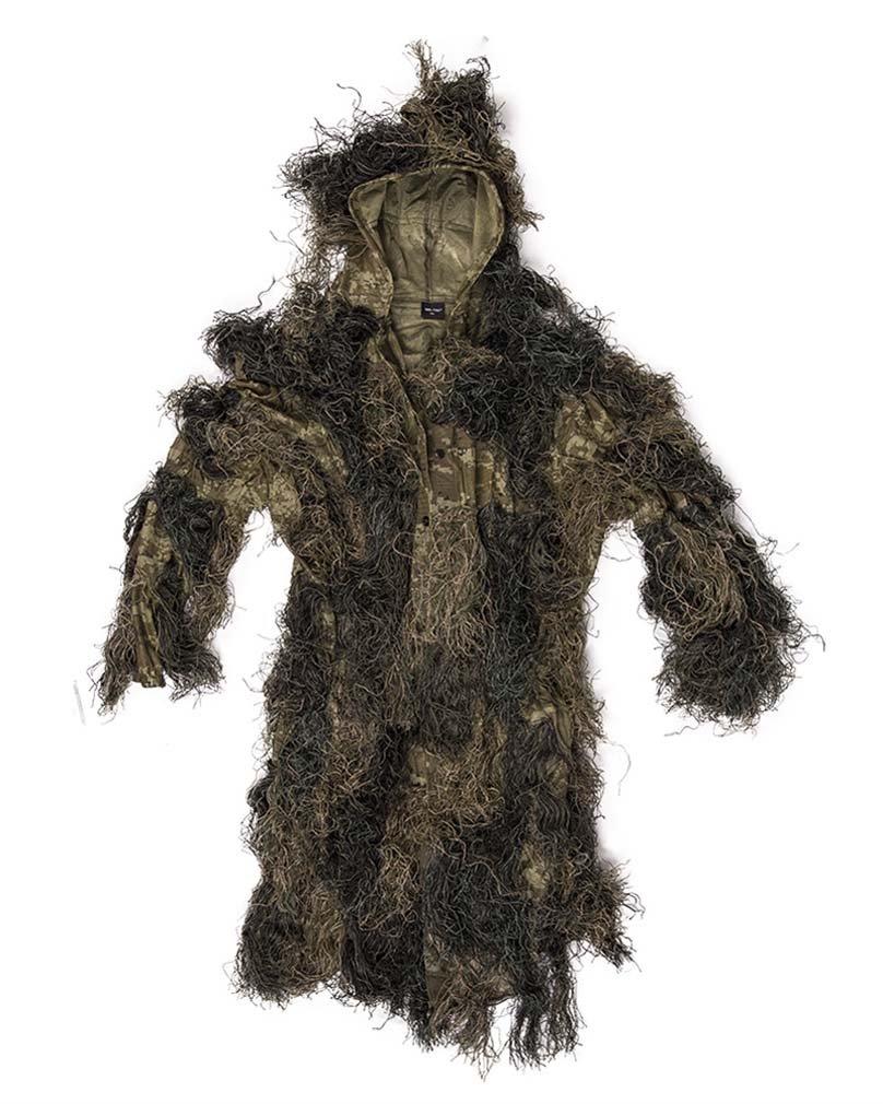 Mil-Tec Woland Ghillie Anti Fire Parka Navy Multicolor 002