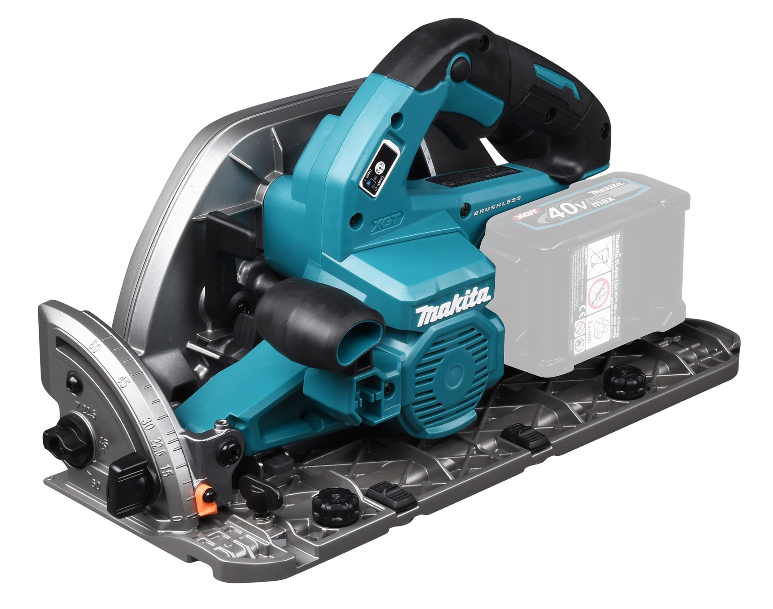 Makita HS009GZ Akku-Handkreissäge 40V max. (ohne Akkus, ohne Ladegerät), Petrol