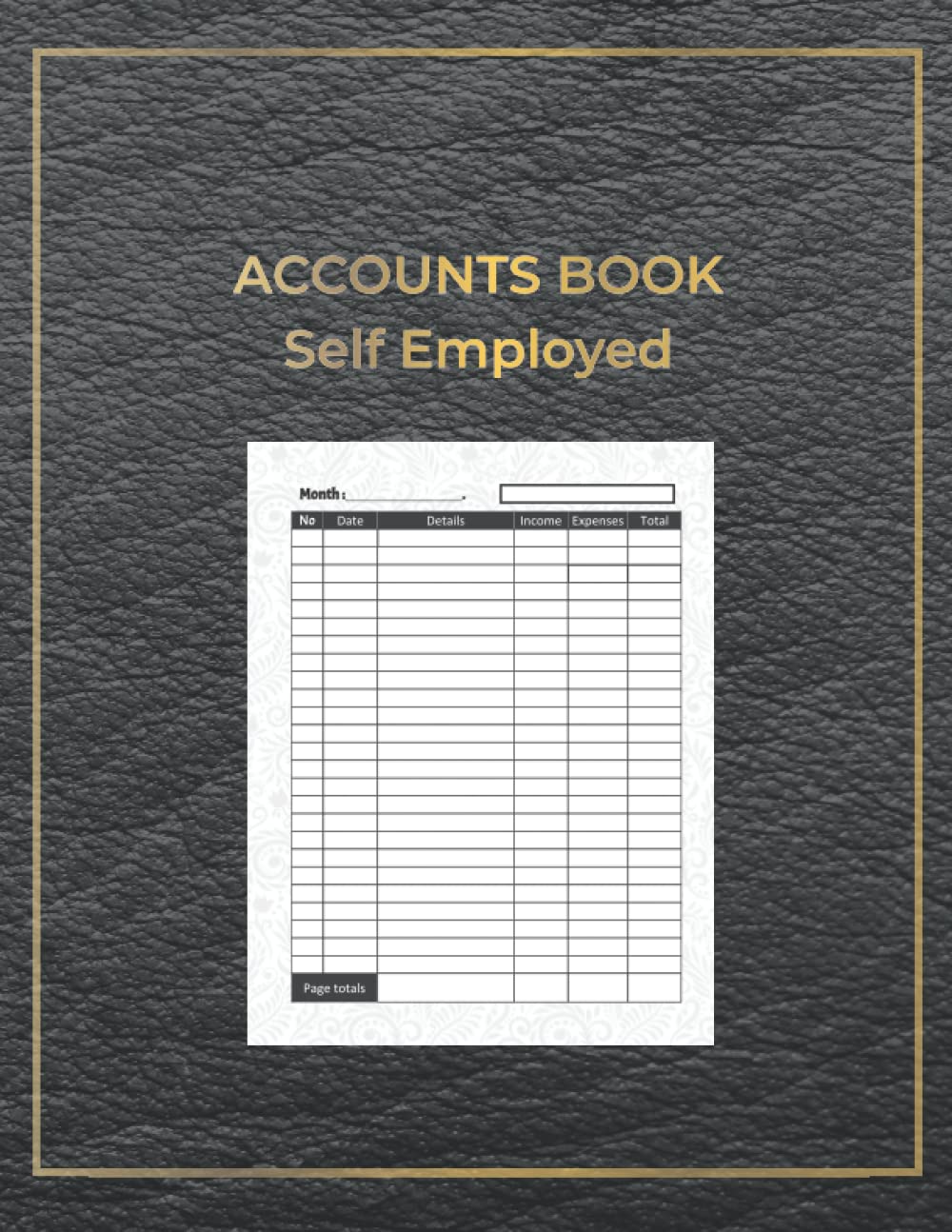 Accounts book: Simple Cash Book Accounts Bookkeeping - Journal for Small Business