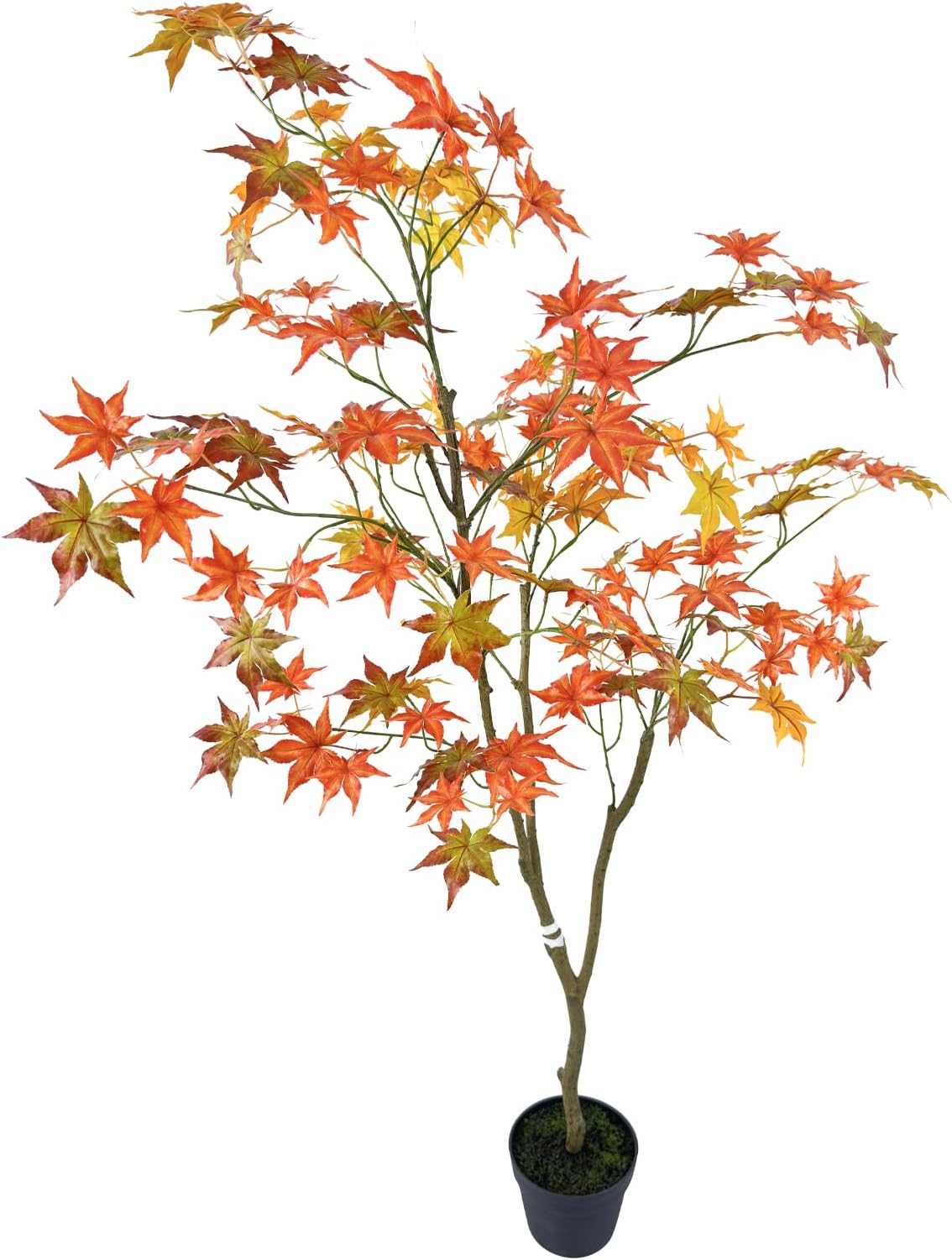 Artificial Maple Tree 4ft Fake Plants Realistic Maple Artificial Tree, Modern Home Decor Artificial Trees, for Indoor Outdoor Decoration