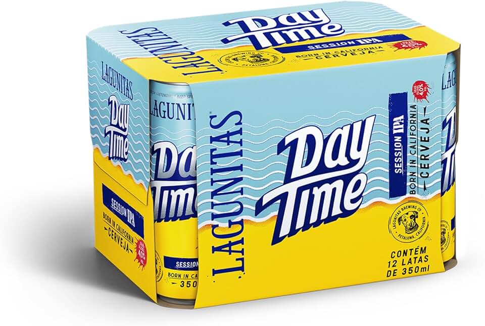 Lagunitas Day Time Cerveja Session IPA, Pack 12 Latas 350ml