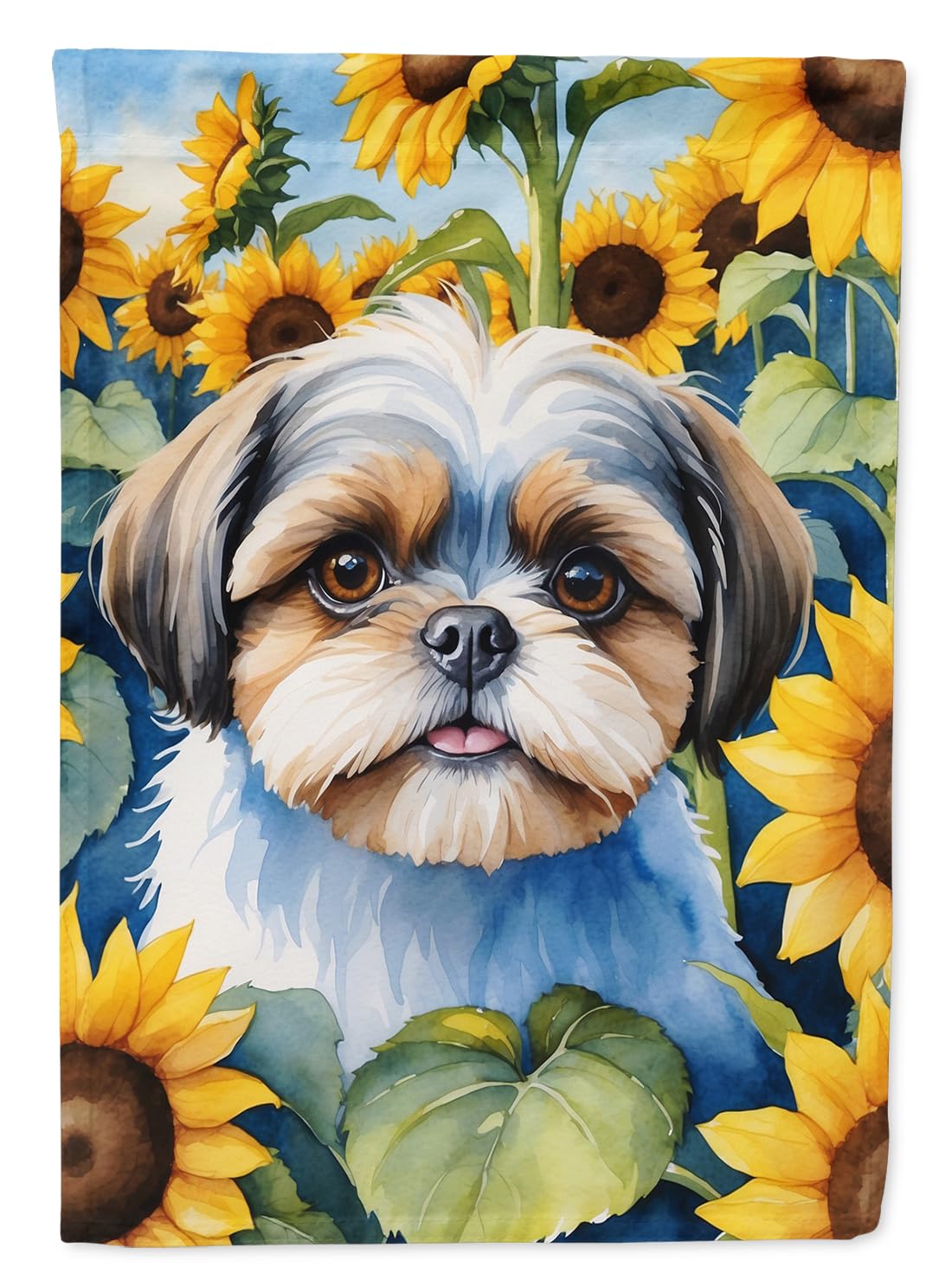 Drapeau de jardin Shih Tzu œuvre d'art extérieure Caroline's Treasures