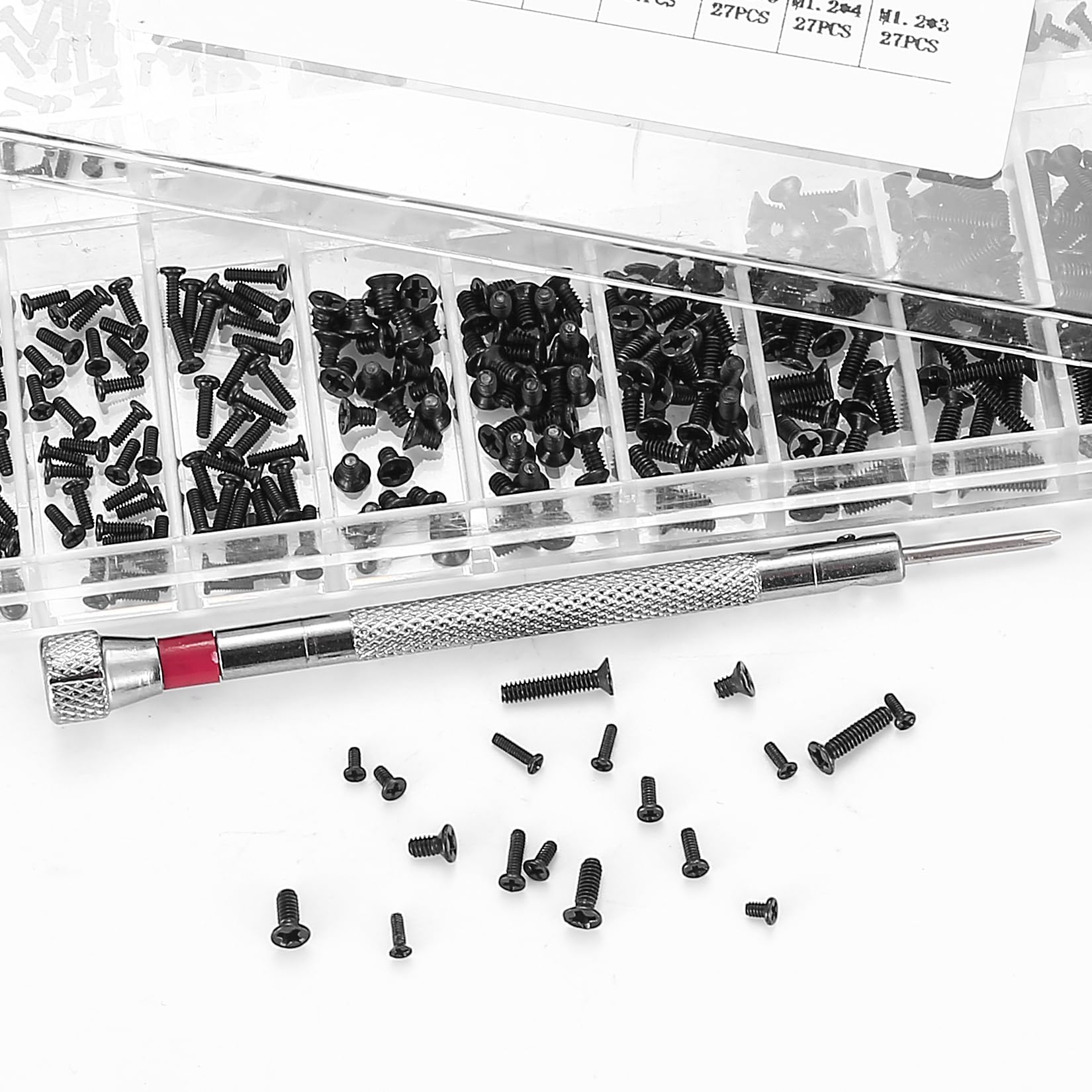 Set Di Cacciaviti E Viti Piccolo Per Orologi E Occhiali - Kit Di Riparazione Completo