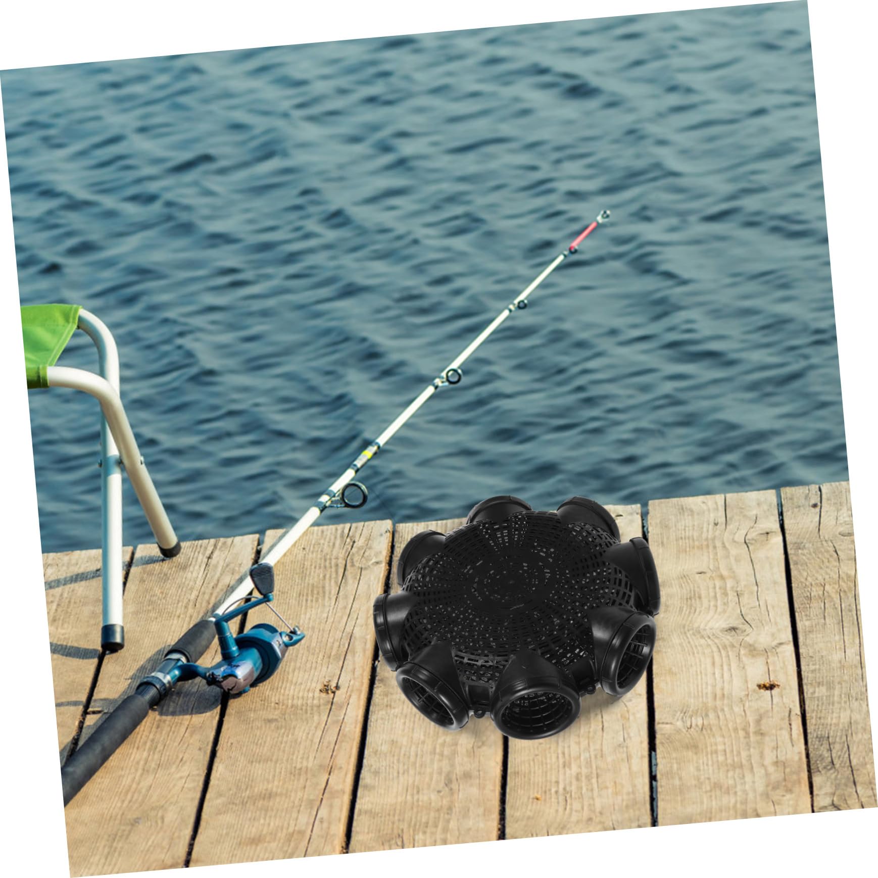 Angelköderkorb Fischkorb für Outdoor Angeln mit Hohlstruktur aus Pp | Köderwerfer, Praktischer Angelköderhalter für Meeresangeln, 1 Stück, Tragbar und Geeignet für Fischfang