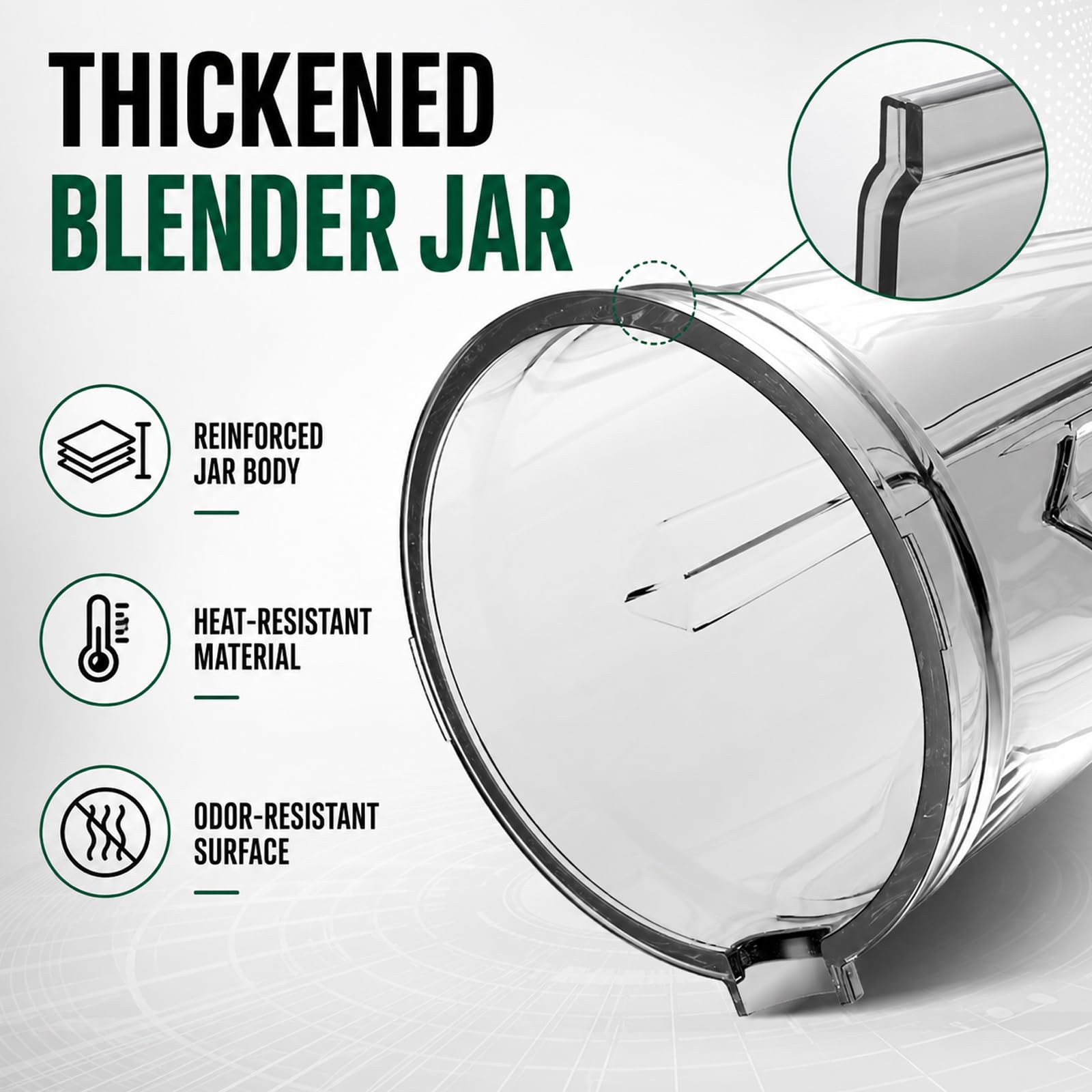 Blender Commercial 2200W, Machine à Lait de Soja 6L, 48000RPM et 8 Lames