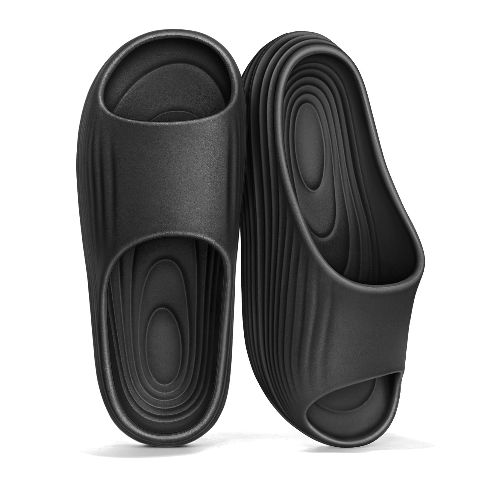 BULLIANT Women slide sandals Shower Massage Slippers Cushioned Footbed | Thick Bouncy EVA Sole | Arch Support | Comfortable Lightweight | Slip-resistant