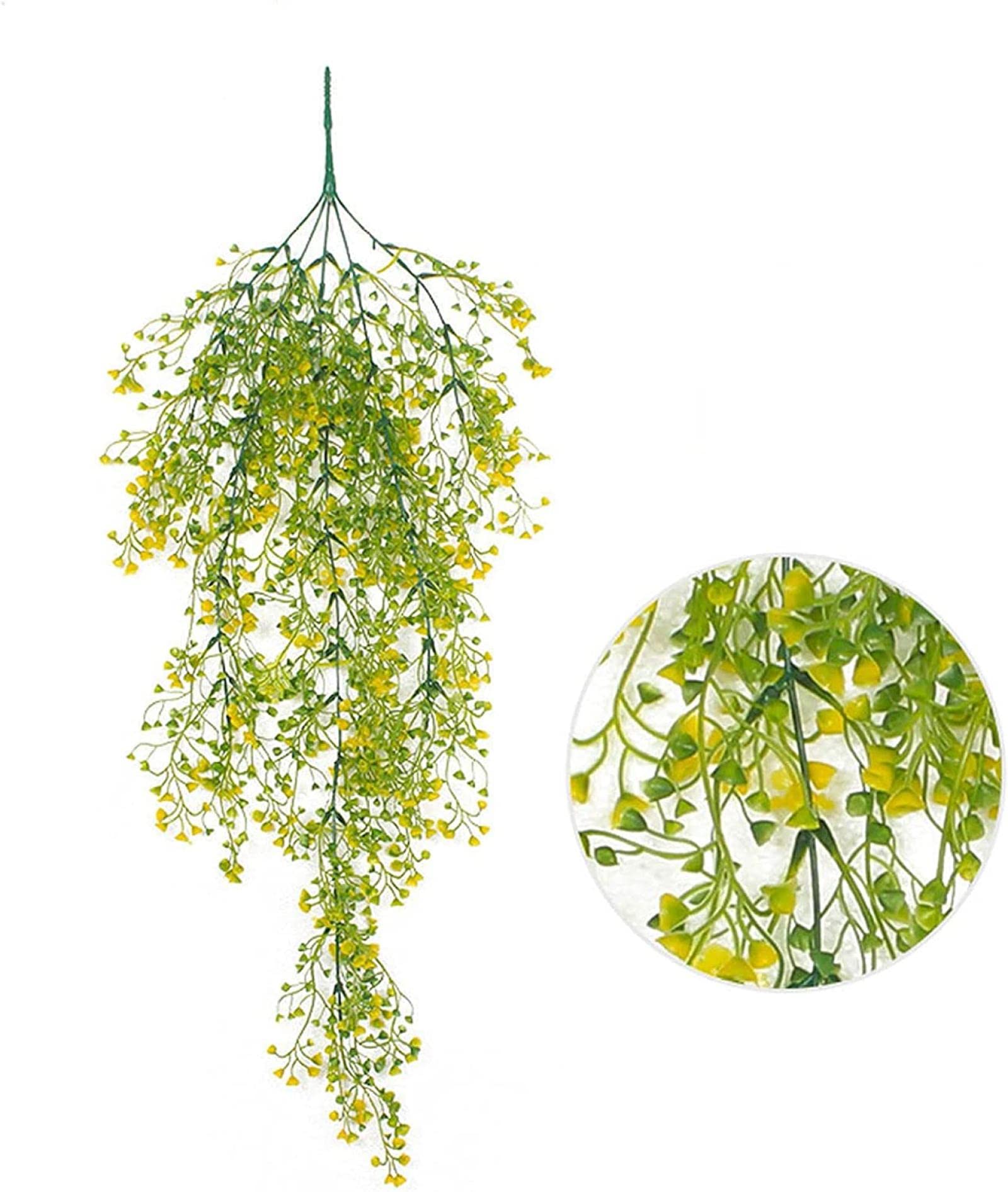 Efeu-Blätterkranz, Seidenrosen-Rankengirlande, Hochzeitsbogen, Familiengartendekoration, künstliche Blumen