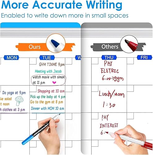 Vista 3 de maxtek Marcadores de borrado en seco, punta ultrafina de 0.028 in, poco olor, 12