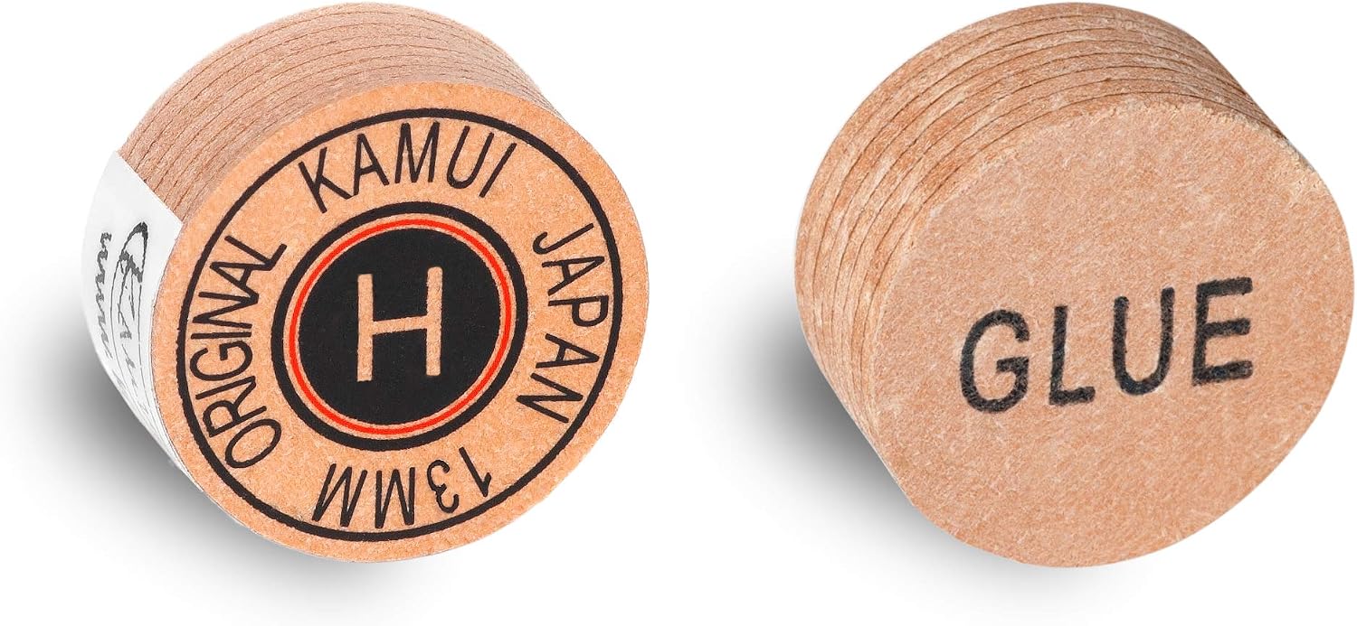 KAMUI Original Laminated Pool Billiard CUE TIP - 1 pc (Hard, 13 mm)