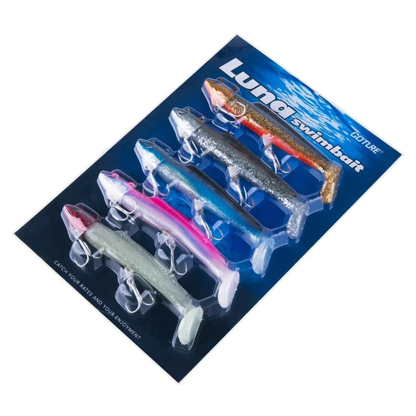 GRFIT Kunstköder 5 Teile/Satz Jig Kopf Weichen Angeln Locken Silikon Wobbler Swimbait Künstliche Köder for Karpfen Hecht Angeln 21g 28g weicher Köder Kunstköder Gummifische