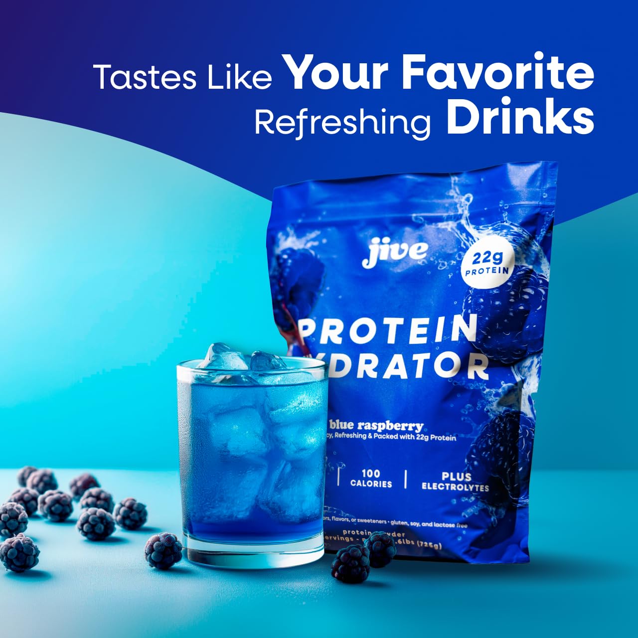 Jive Blue Raspberry Snapklik.com : Jive Protein Hydrator Blue Rush