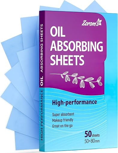 High-Performance Oil Absorbing Sheets for Face – 1pk/50 - Makeup Friendly | Blotting Papers for Oily Skin - Oil Control Film - Skin Friendly - Perfect for Keeping in Purse - Unisex - Gteat on the Go