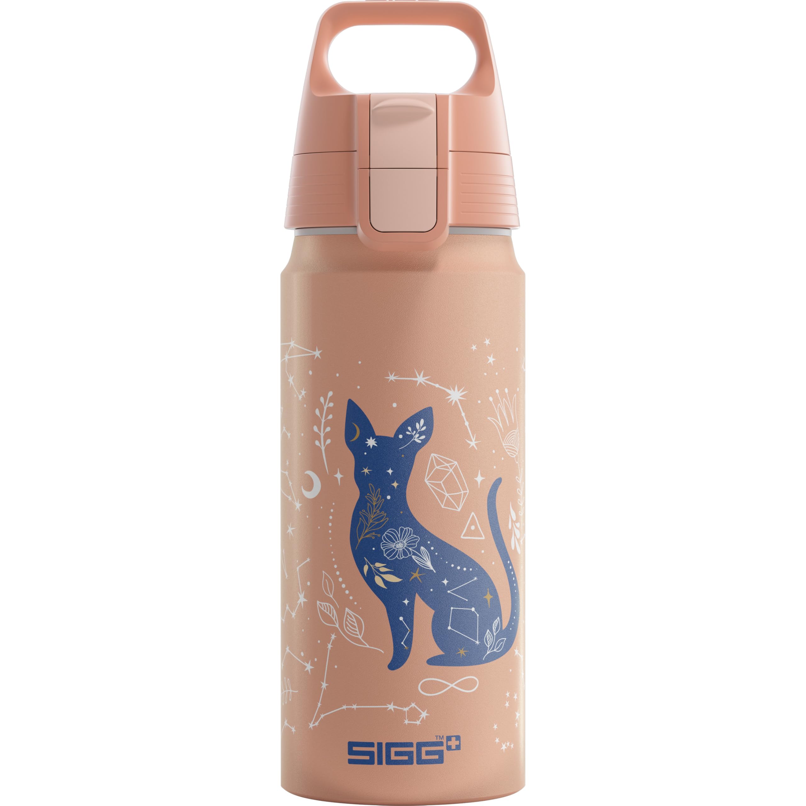 Sigg - Aluminium Kids Water Bottle - WMB ONE - Suitable For Carbonated Beverages - Leakproof - Lightweight - BPA Free - Climate Partner Certified - 0.6L