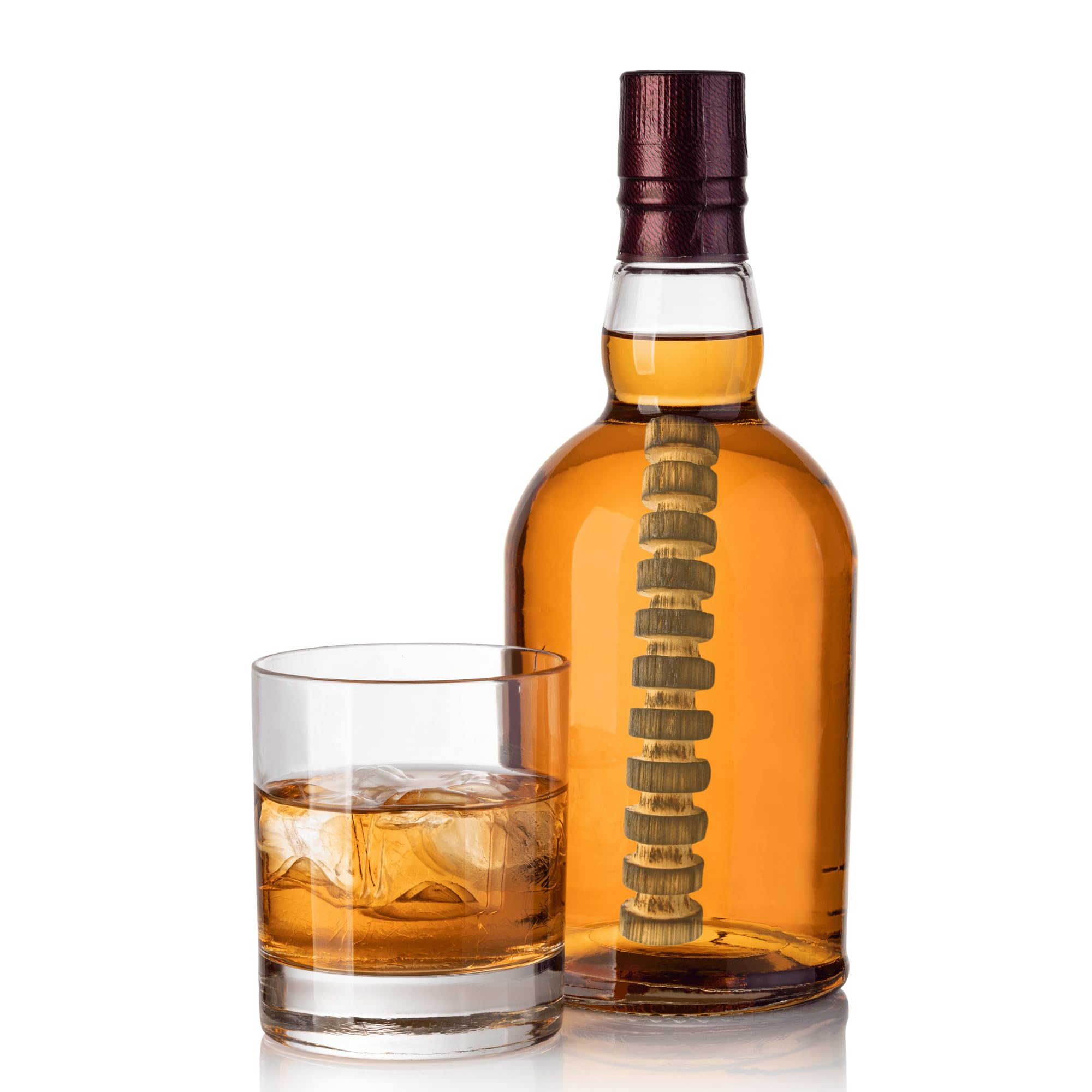 AlcoFermBrew 5X Espiral de Roble Tostado Medio – Efecto de Barrica Escocesa – Notas de Vainilla y Miel, para Realzar y Decorar Botellas con Licores Caseros