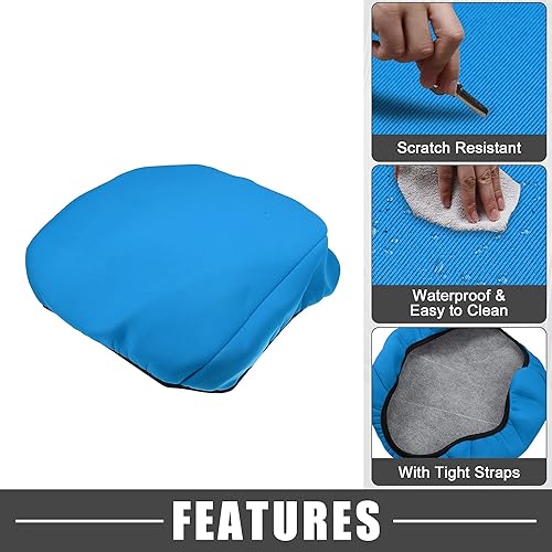 Miniatura 3 de Almohadilla de consola central, impermeable, funda de asiento para reposabrazos azul para Dodge para Ram 1500 2500 3500 2013-2022