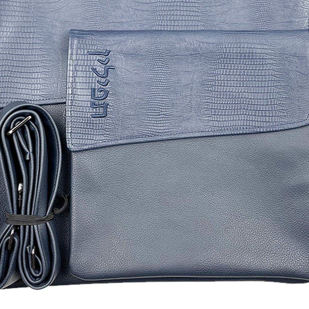 Majestic Giftware Set Borse Per Tallit E Tefillin: Ecopelle Con Cerniera, Custodia Protettiva, Blu/verde/grigio, Regalo Religioso - 2