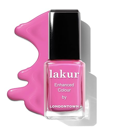 Miniatura 178 de LONDONTOWN Esmalte de uñas brillante rosa polvoriento, Bell Flower lakur, esmalte de uñas vegano resistente a las astillas, 0.40 onzas líquidas Té