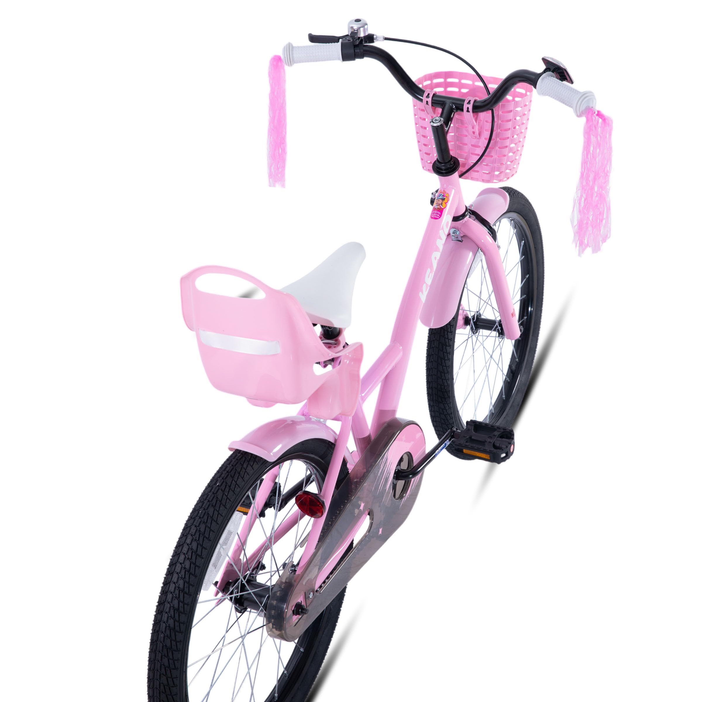 JOYSTAR Zinnia 14/16/20 Zoll Kinderfahrrad für Mädchen von 3-9 Jahren, 14/16 Zoll Mädchenfahrrad mit Stützrädern & Baket & Luftschlangen