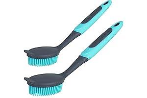 Dawn Power Clean Dish Brush with Handle, Kitchen Dish Scrubber Soft Dishwashing...