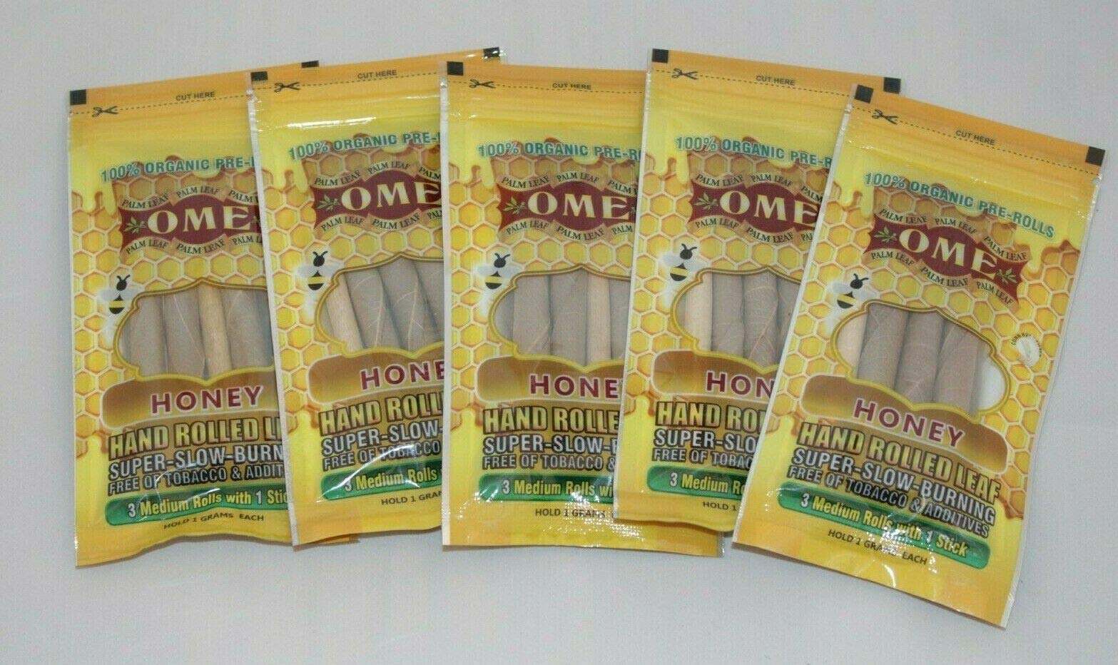 OME PALM LEAF ROLLING PAPERS VARIETY PACK NATURAL PRE WRAP 30 PACKS 90