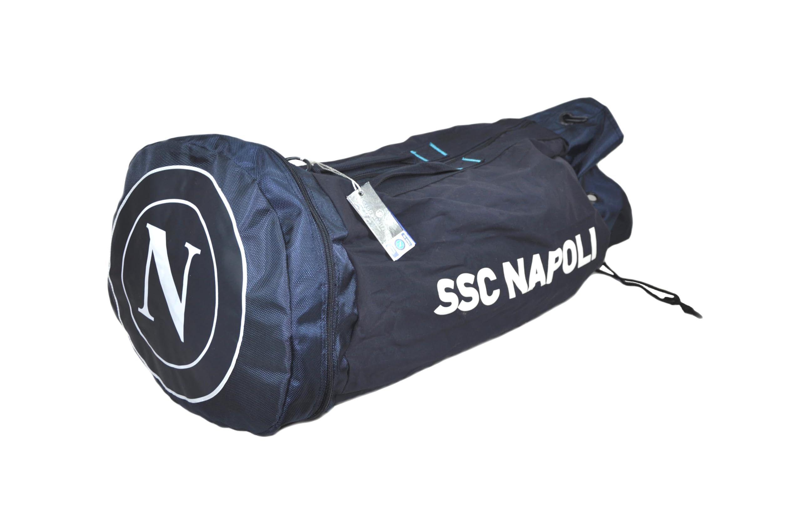 Borsone Da Palestra Borsa Calcio Napoli Scudetto Campioni D'Italia Scomparti Scarpe Tracolla Regolabile Di Enzo Castellano Prodotto Ufficiale