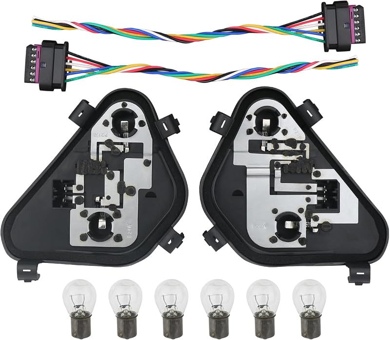 Kit de reparo das lanternas traseiras Osompar com soquetes, conectores e lâmpadas halógenas para BMW Série 3 – Par