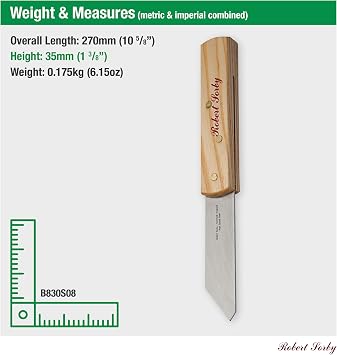 Robert Sorby 830SH Thin Kerf Parting Tool 1/16 Kerf 6 Handle 10-1/2 Overall Length