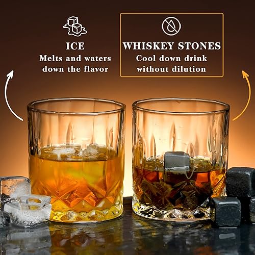 Miniatura 5 de Regalos para hombres, regalos para papá y marido, 6 piedras de whisky con caja de madera, ideas únicas de regalo de cumpleaños de aniversario para