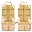 Meolsaek Car Seat Protector, Non-Slip Backing Will Not Leave Imprint, Waterproof Thicker Car Seat Cover for SUV, Sedan, Truck, Leather Car Seat Cushion (Ochre)