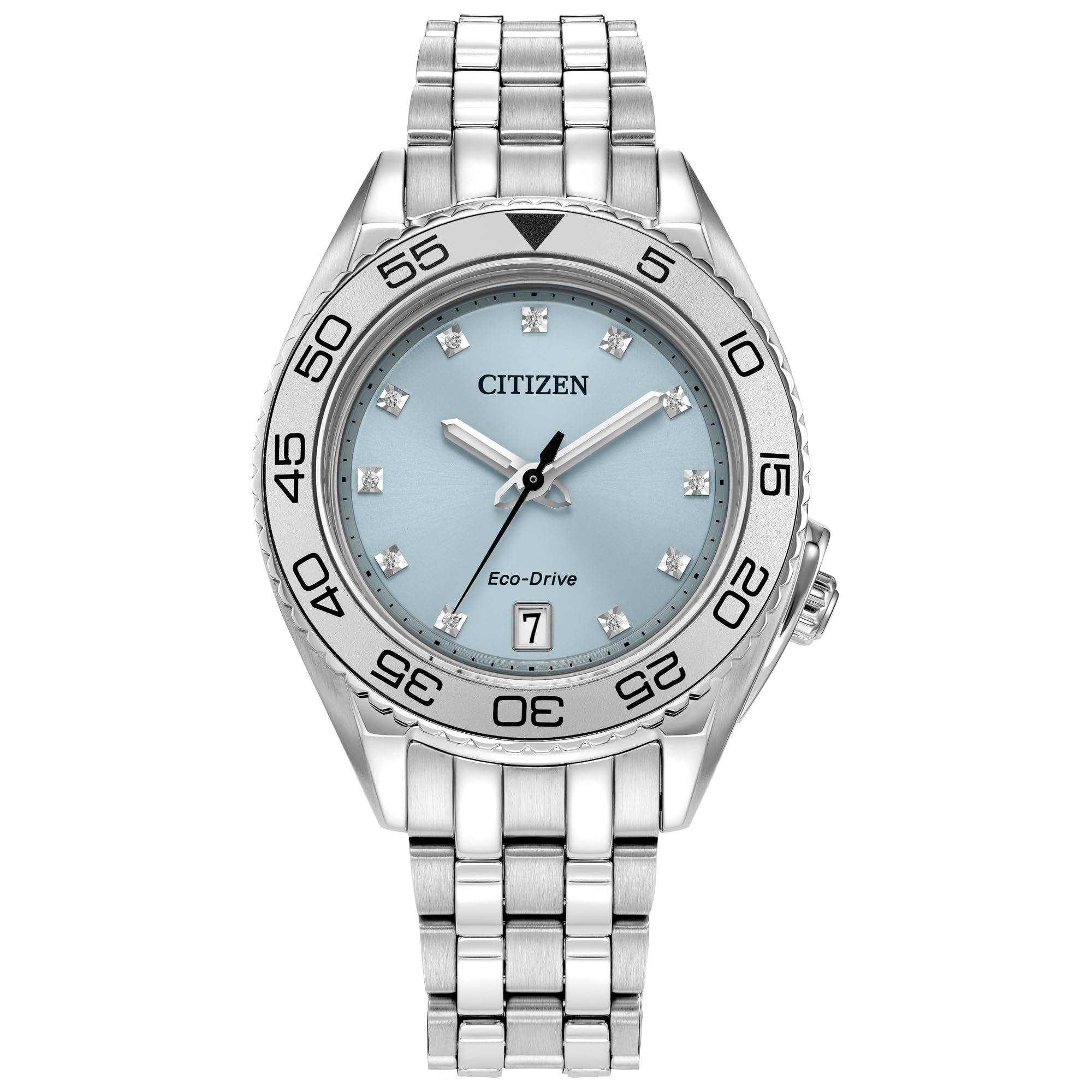 Citizen Eco-Drive Carson Diamond Dial and Stainless Steel Bracelet Watch | 35mm | FE6161-54L (B0CDDDD83V) Amazon Price History, Amazon Price Tracker