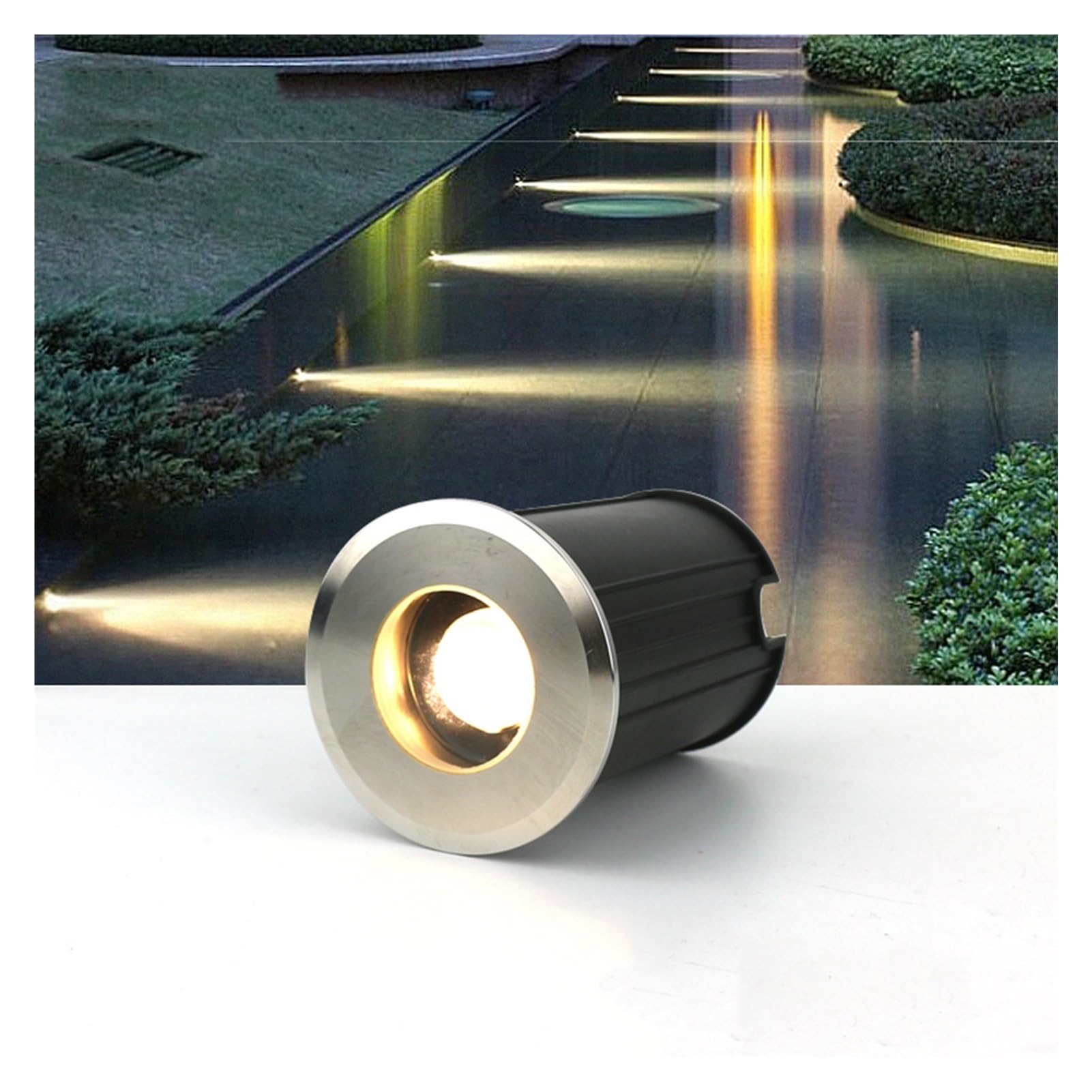 Spots LED encastrable au sol IP68 fini les zones sombres dans votre jardin