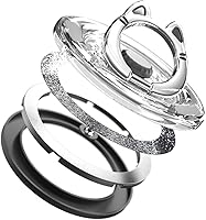 Vista 5 de Soporte magnético de anillo de teléfono para MagSafe, [rotación flexible de 360°], soporte de agarre magnético para anillo de dedo, apto para iPhone